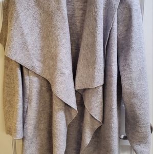 Halogen drape lapel coat size s gray